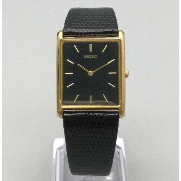 Seiko | Accessories | Vintage Seiko Tank Watch Men 25mm Gold